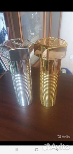 Коллекционная бутылка болт М68 водка,серебро