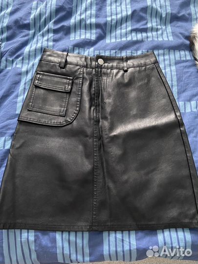 Кожаная юбка