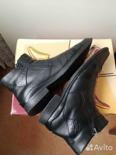 Ботинки кожаные мужские зимние 44 р-р