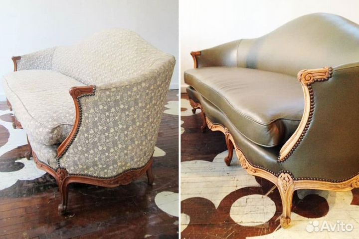 Ремонт стульев / банкеток из кожи