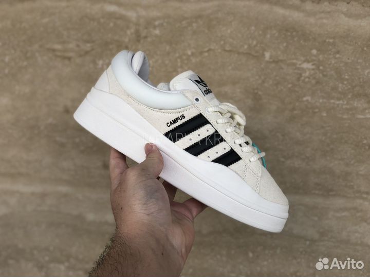 Кроссовки Adidas Campus Bad Bunny White Black