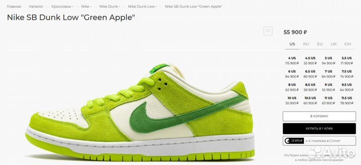 Кроссовки Nike SB Dunk Low 