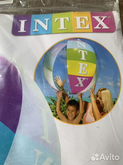 Мяч надувной мяч intex 91см