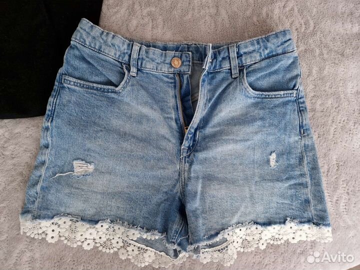 Шорты джинсовые и топик H&M р.164