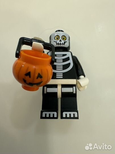 Lego минифигурка Sceleton Guy коллекция 14, col221