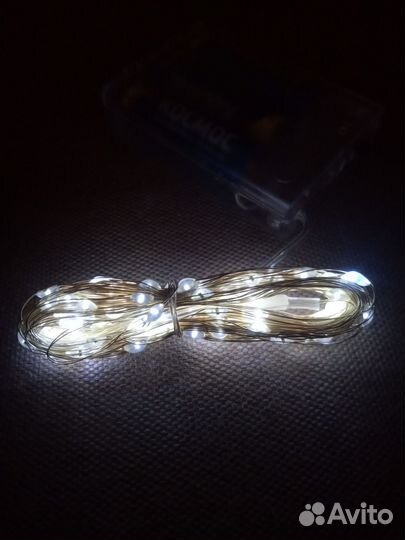 Гирлянда на батарейках роса