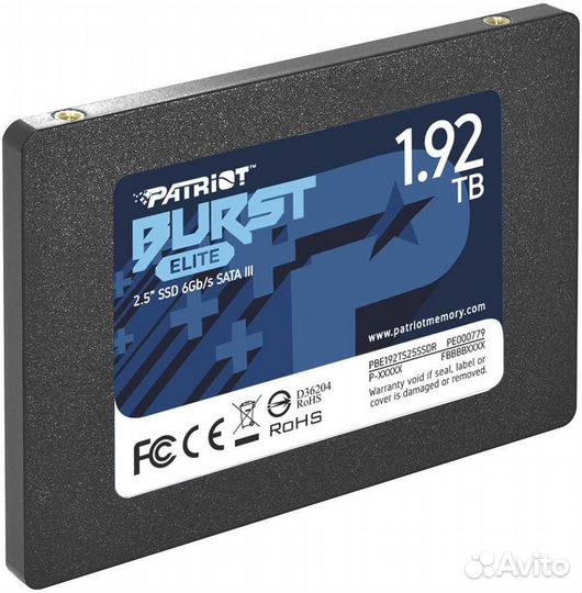 SSD 1.92Tb Patriot Burst Elite (PBE192TS25ssdr)