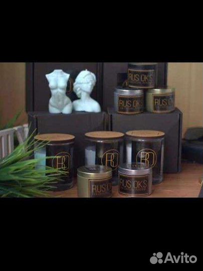 Ароматическая свеча ручной работы