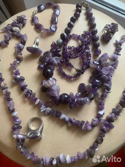 Колье из аметиста