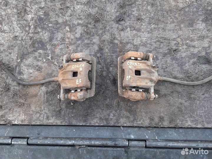 Супорт задний тормозной Хендай Соната 4 EF в сборе