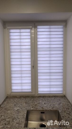 Рулонные шторы день и ночь на заказ