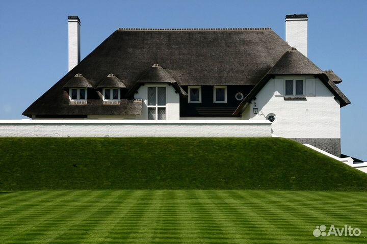 Рулонный газон от производителя - укладка