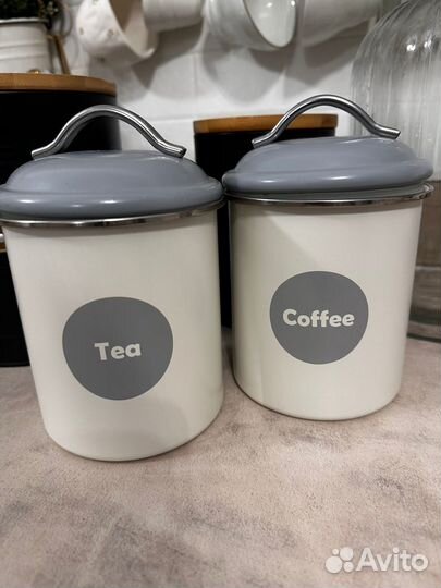 Банки для хранения чая кофе сахар