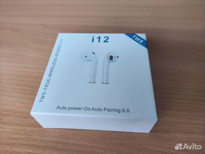 Беспроводные наушники i12 bluetooth 5.0