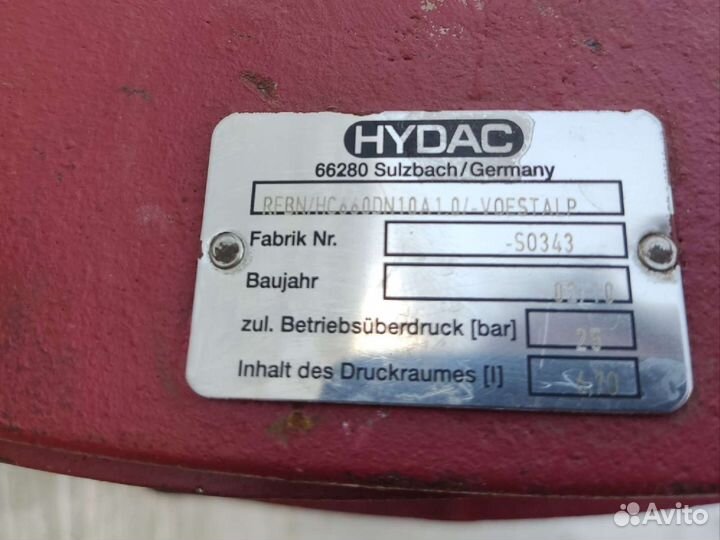 Фильтр hydac rfbn/HC 660 DN 10 A 1.0