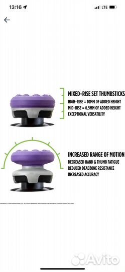 Насадки на стики геймпада PS5, PS4, xbox 360, S, X