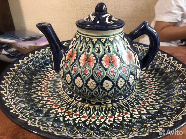 Узбекский ляган и чайник