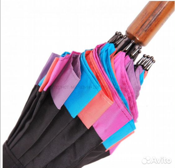 Зонт трость Три Слона 2161 (1121) 16 спиц полуавт