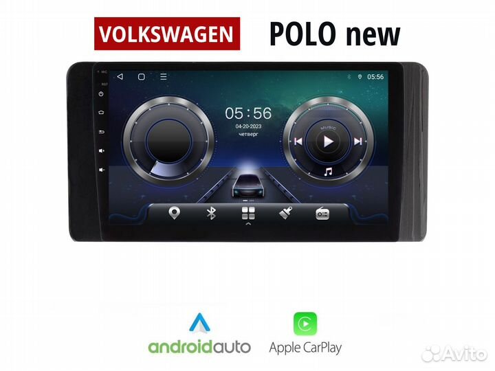 Topway Volswagen Polo new LTE CarPlay 6/128гб 8 яд