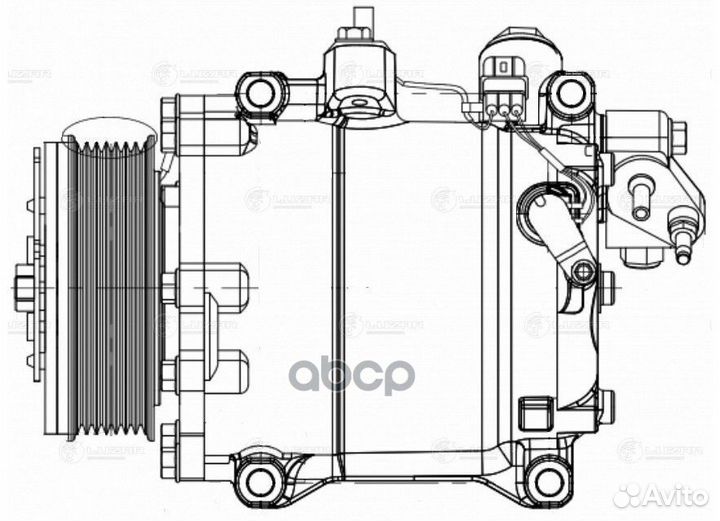 Компрессор кондиционера honda CR-V 2.4 06- lcac