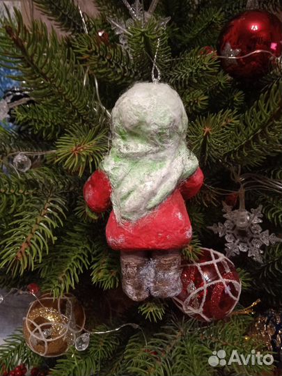 Ёлочные ватные игрушки 