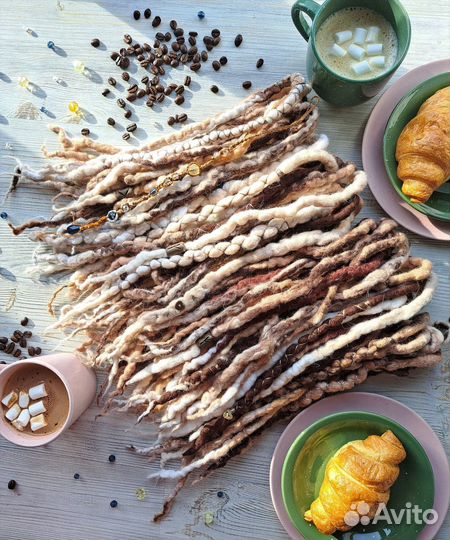 Фактурные войлочные дреды 