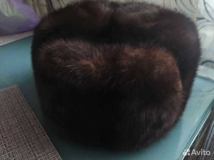 Норковая шапка мужская