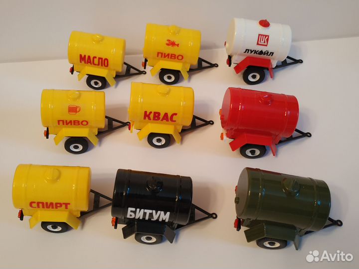 Прицепы бочка разные 1/43