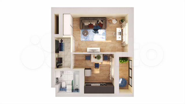 1-к. квартира, 37,4 м², 9/10 эт.