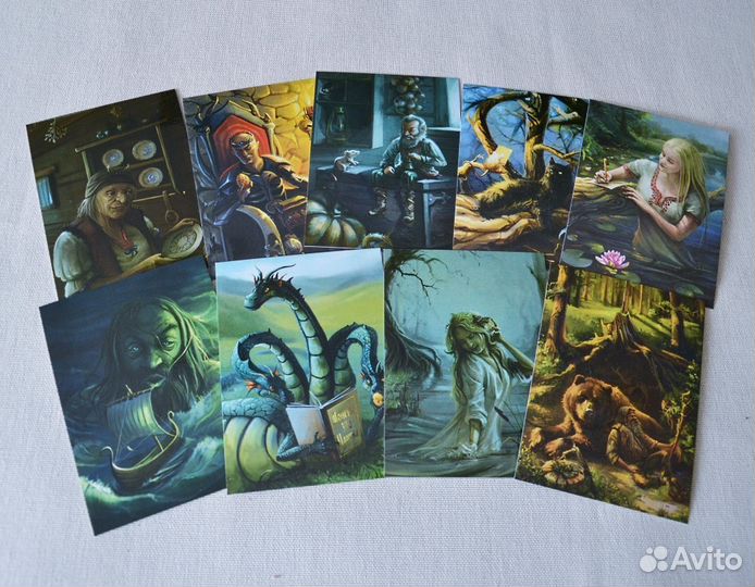 34 авторских открытки для Посткроссинга