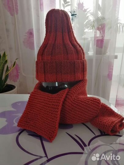 Комплект шапка и шарф