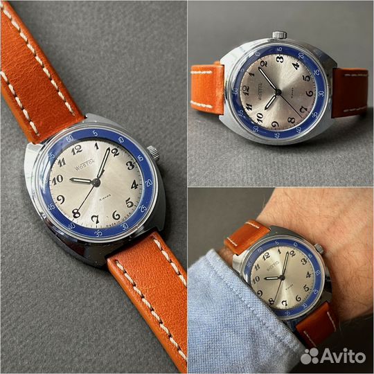 Восток Синее кольцо - мужские наручные часы СССР