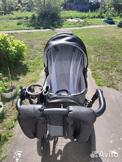 Коляска 2в1 экокожа cobabe 6300 мало б/у