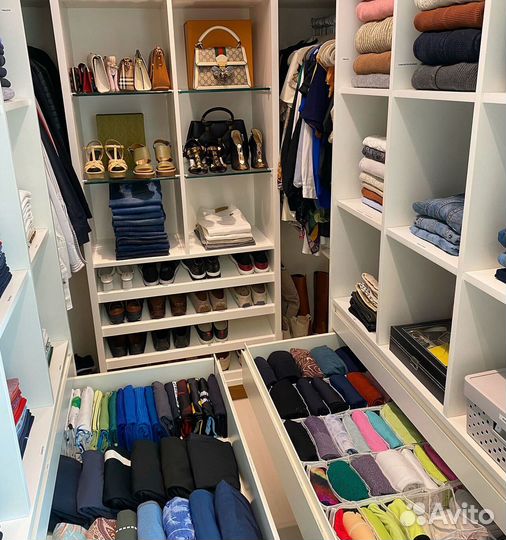 Гардеробная на заказ, шкафы в гардеробную каталог