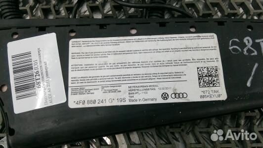 Подушка безопасности пассажира audi A6 C6 Allroad