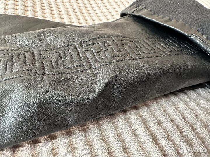 Перчатки кожаные длинные