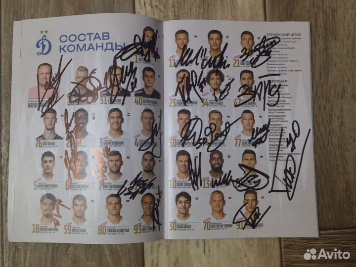 Программка Динамо-Краснодар