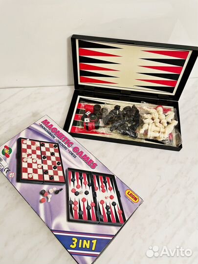 Магнитные шахматы 3 в 1