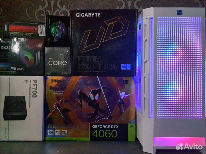 Мощный Пк RTX 4060 Ti Spider-Man+Core i5 12500