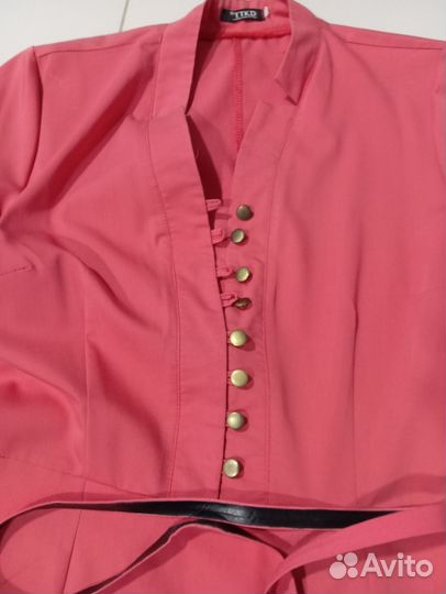 Платье коралл б/у 42-44 р-р