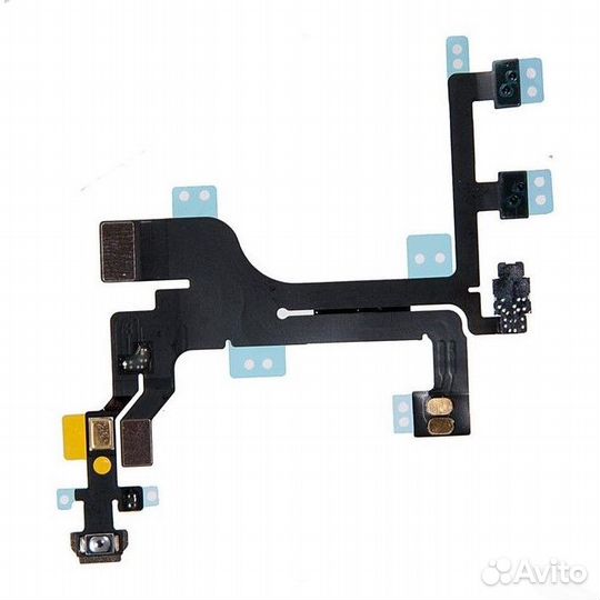 Шлейф iPhone 5C с кнопкой включения, кнопками гром