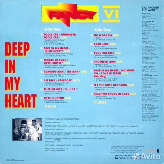 Виниловая пластинка Fancy - VI: Deep In My Heart (Limited Edition 180 Gram Blue Vinyl LP)