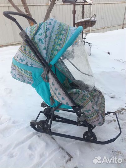 Детские санки коляска бу