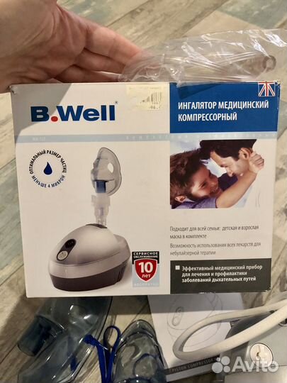Ингалятор небулайзер компрессорный B.well wn-117