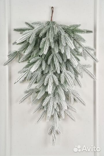 Капля из хвои Кассиопея заснеженная 115 см