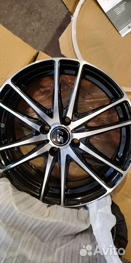 Новый литой диск LS R16 4x100 ET50 D54,1 LS362 BKF