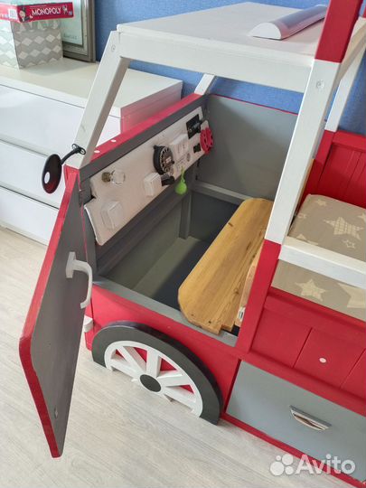 Детская кровать Пожарная машина