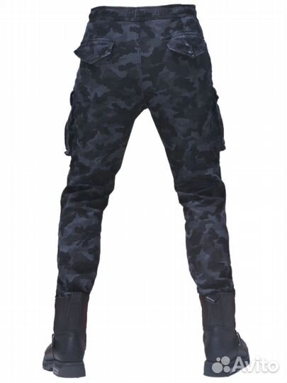 Мотоджинсы джоггеры мужские 30 32 34 36 38 40 42
