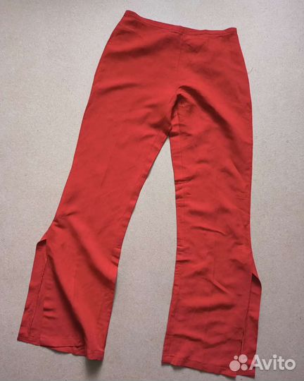 Брюки винтаж 90х с разрезами