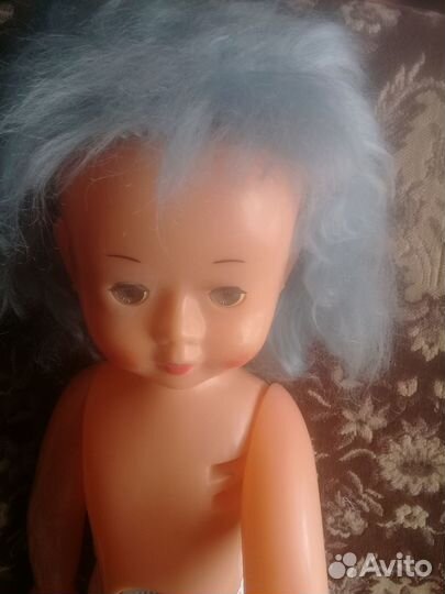Кукла С Голубыми волосами